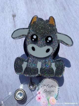 Sitting Goat Acrylic Blank- Sticker- UV DTF (2 inch) NO HOLE - Image 3