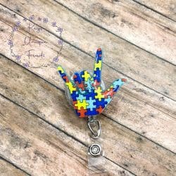 Rock On Skeleton – Acrylic Badge Reel Blank (2") No Hole | Optional Sticker or UV DTF - Image 4