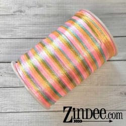 2mm Satin Cording Pastel Rainbow