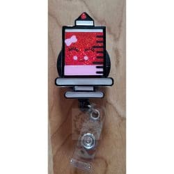 Syringe – Acrylic Badge Reel Blank (2") No Hole | Optional Sticker or UV DTF - Image 7
