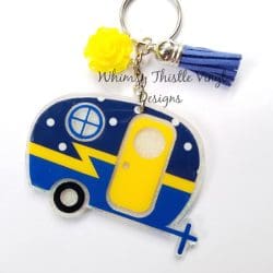 Camper – Acrylic Keychain Blank (3") | Optional Sticker or UV DTF - Image 10