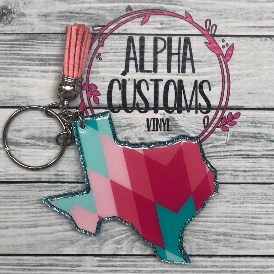 Texas Acrylic Blank- Sticker- UV DTF (3 inch) - Image 7