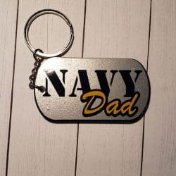 Dog Tag/Pill Shape – Acrylic Keychain Blank (3") | Optional Sticker or UV DTF - Image 8