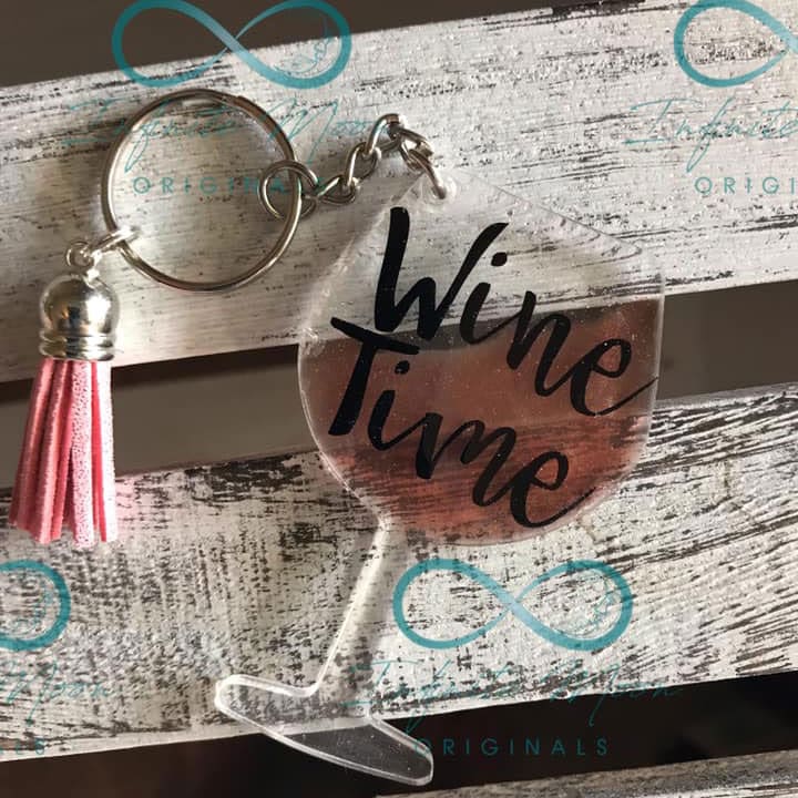 Wine Glass Acrylic Blank- Sticker- UV DTF (3 inch) - Image 7