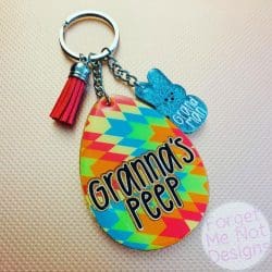 Egg – Acrylic Keychain Blank (3") | Optional Sticker or UV DTF - Image 4