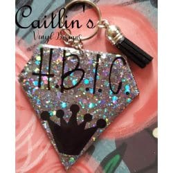 Diamond Stone – Acrylic Keychain Blank (3") | Optional Sticker or UV DTF - Image 6