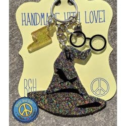 Witch Hat – Acrylic Keychain Blank (3") | Optional Sticker or UV DTF - Image 6