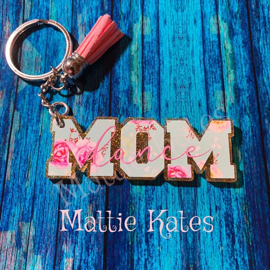 Mom (word) Acrylic Blank- Sticker- UV DTF (3 inch) - Image 9