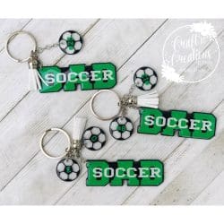 Dad (word) – Acrylic Keychain Blank (3") | Optional Sticker or UV DTF - Image 6