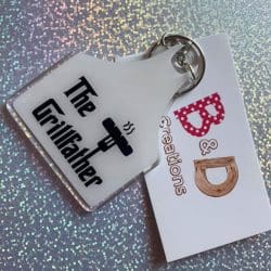 Cattle Tag – Acrylic Keychain Blank (3") | Optional Sticker or UV DTF - Image 4