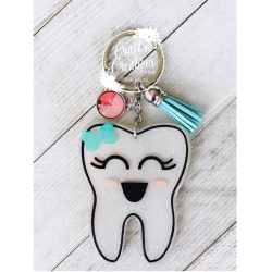 Tooth – Acrylic Keychain Blank (2") | Optional Sticker or UV DTF - Image 4