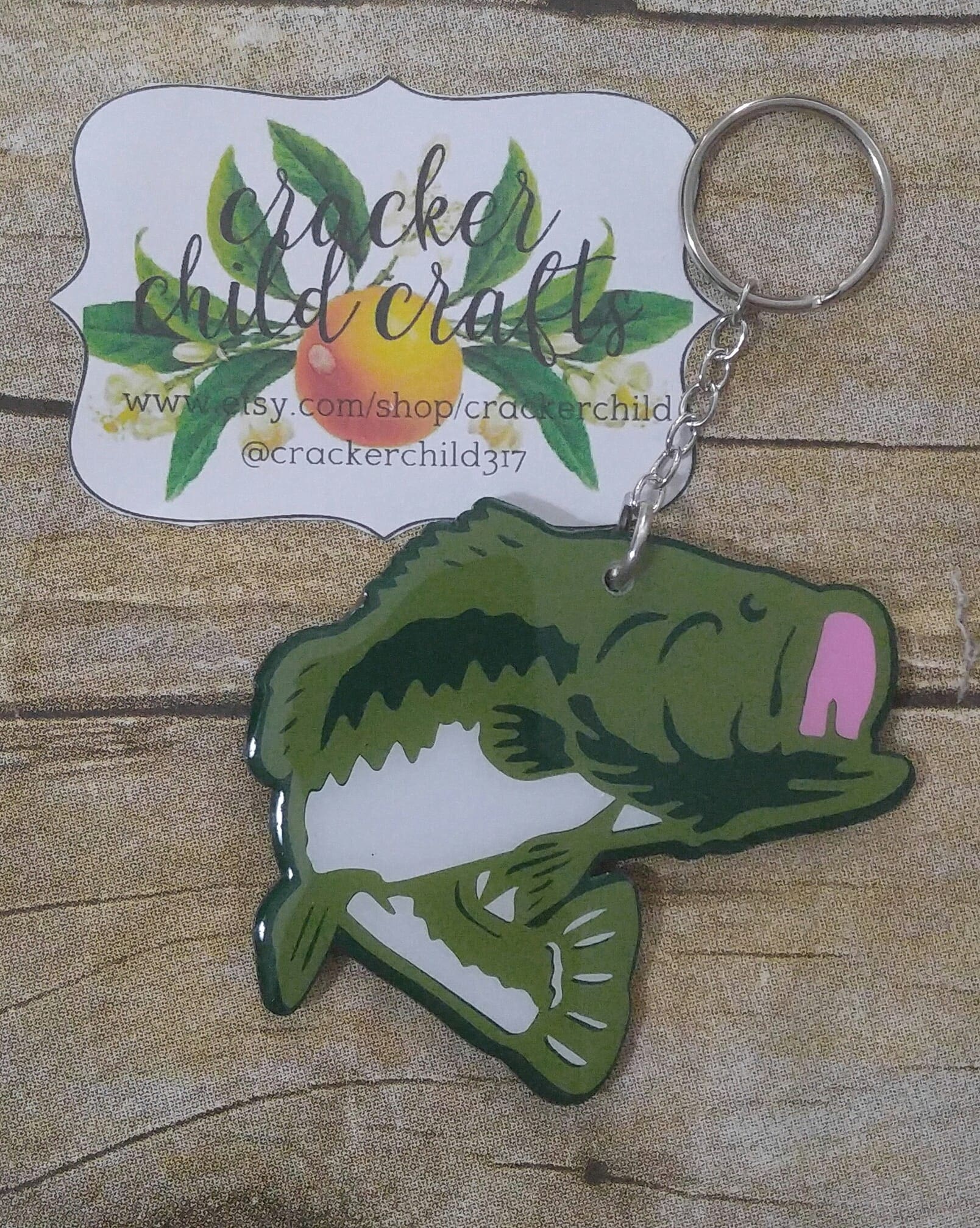 Bass Fish Acrylic Blank- Sticker- UV DTF (3 inch) - Image 7