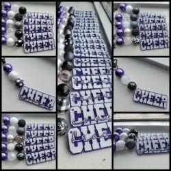 Cheer (word) – Acrylic Keychain Blank (3") | Optional Sticker or UV DTF - Image 3