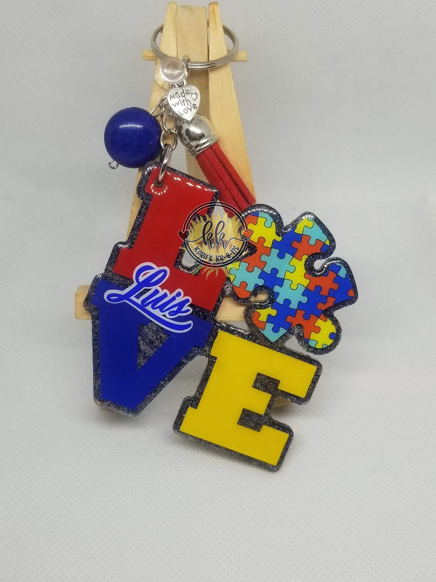 Love Puzzle Piece Acrylic Blank- Sticker- UV DTF (3 inch) - Image 6