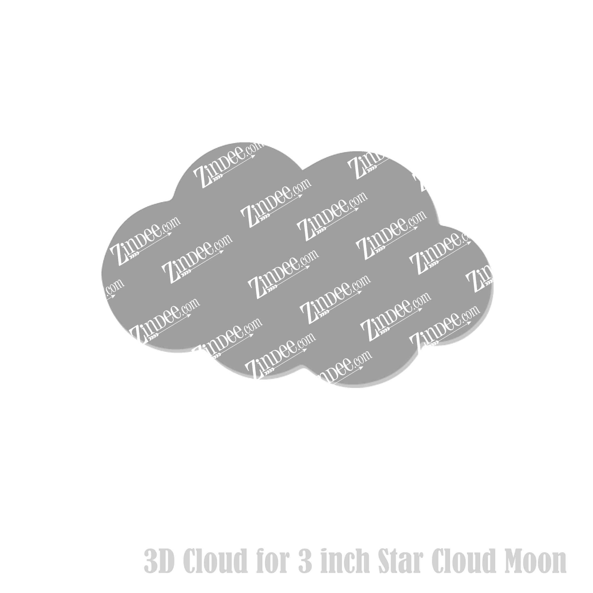 3D Cloud for Star Cloud and Moon