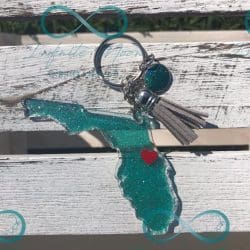 Florida – Acrylic Keychain Blank (3") | Optional Sticker or UV DTF - Image 7