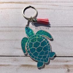 Turtle – Acrylic Keychain Blank (3") | Optional Sticker or UV DTF - Image 13