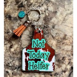 Cattle Tag – Acrylic Keychain Blank (3") | Optional Sticker or UV DTF - Image 14
