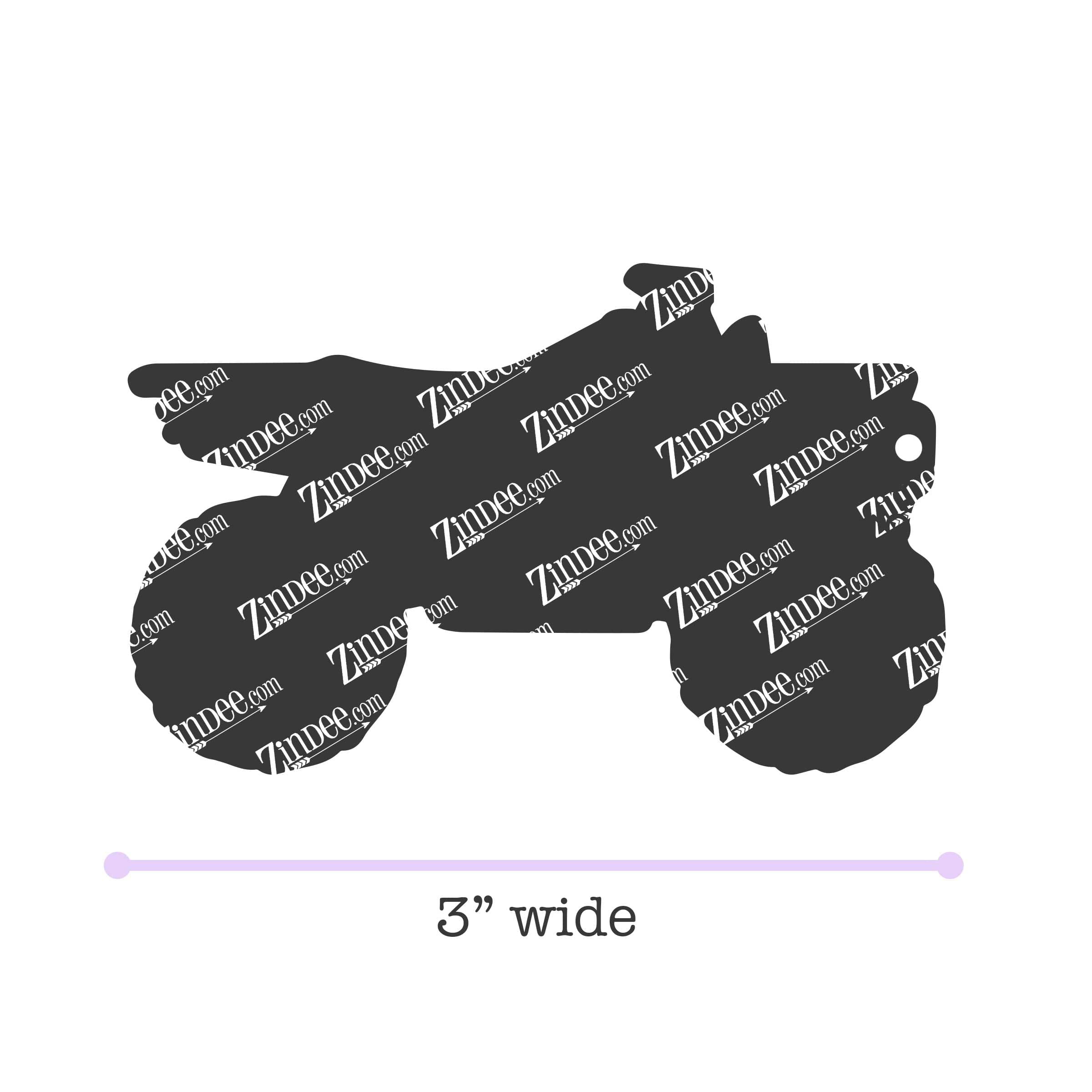 ATV Acrylic Blank- Sticker- UV DTF (3 inch)