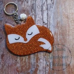 Fox – Acrylic Keychain Blank (3") | Optional Sticker or UV DTF - Image 6