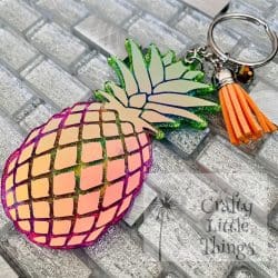 Pineapple – Acrylic Keychain Blank (3") | Optional Sticker or UV DTF - Image 13