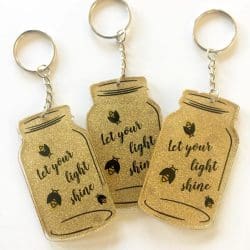 Mason Jar – Acrylic Keychain Blank (3") | Optional Sticker or UV DTF - Image 9