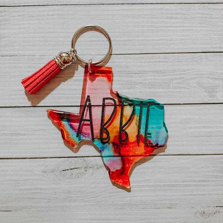 Texas Acrylic Blank- Sticker- UV DTF (3 inch) - Image 9