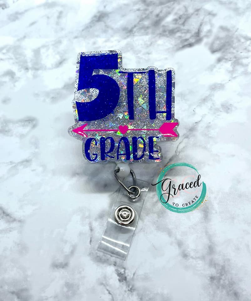 Fifth Grade Acrylic Blank- Sticker- UV DTF (2 inch) NO HOLE - Image 4