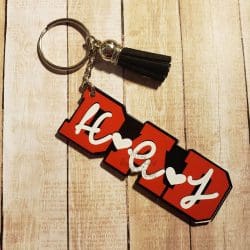 Dad (word) – Acrylic Keychain Blank (3") | Optional Sticker or UV DTF - Image 9