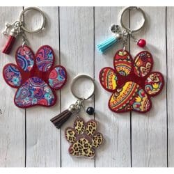 Paw Print – Acrylic Keychain Blank (2") | Optional Sticker or UV DTF - Image 8