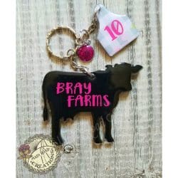 Cattle Tag – Acrylic Keychain Blank (3") | Optional Sticker or UV DTF - Image 11