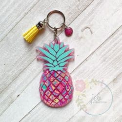 Pineapple – Acrylic Keychain Blank (3") | Optional Sticker or UV DTF - Image 15