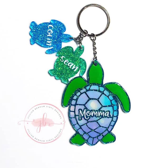 Turtle Acrylic Blank- Sticker- UV DTF (3 inch) - Image 10