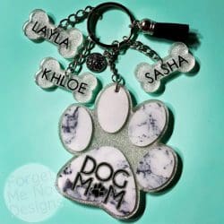 Paw Print – Acrylic Keychain Blank (2") | Optional Sticker or UV DTF - Image 9