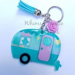 Camper – Acrylic Keychain Blank (3") | Optional Sticker or UV DTF - Image 15