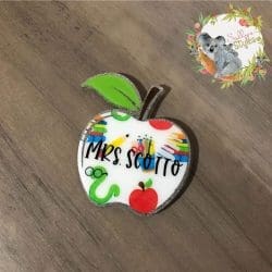Apple – Acrylic Keychain Blank (3") | Optional Sticker or UV DTF - Image 10