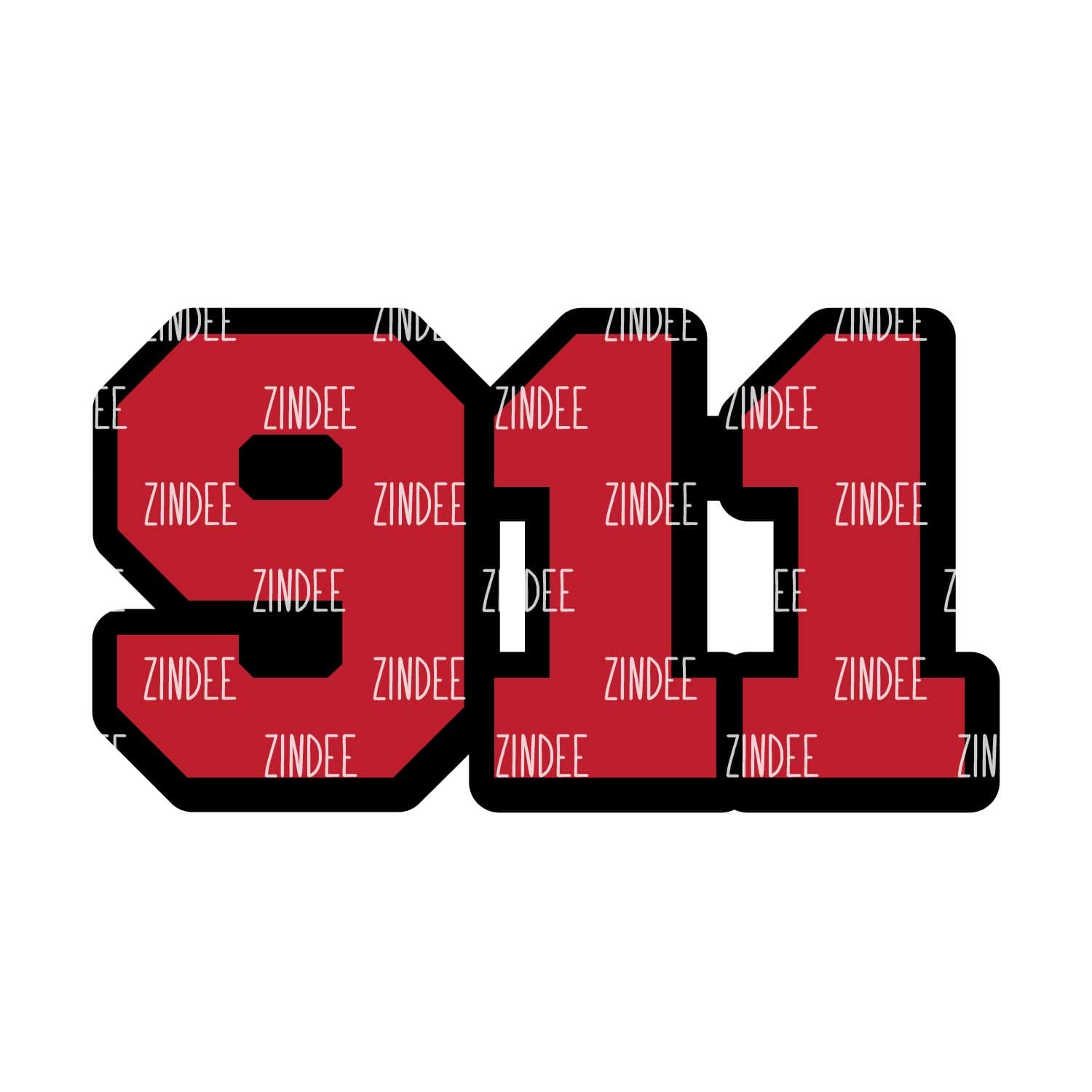 911 Acrylic Blank- Sticker- UV DTF (2 inch) NO HOLE