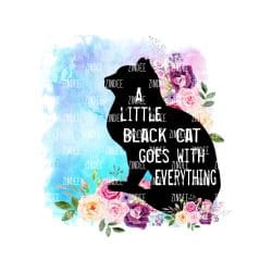 A Little Black Cat (Sublimation Transfer)