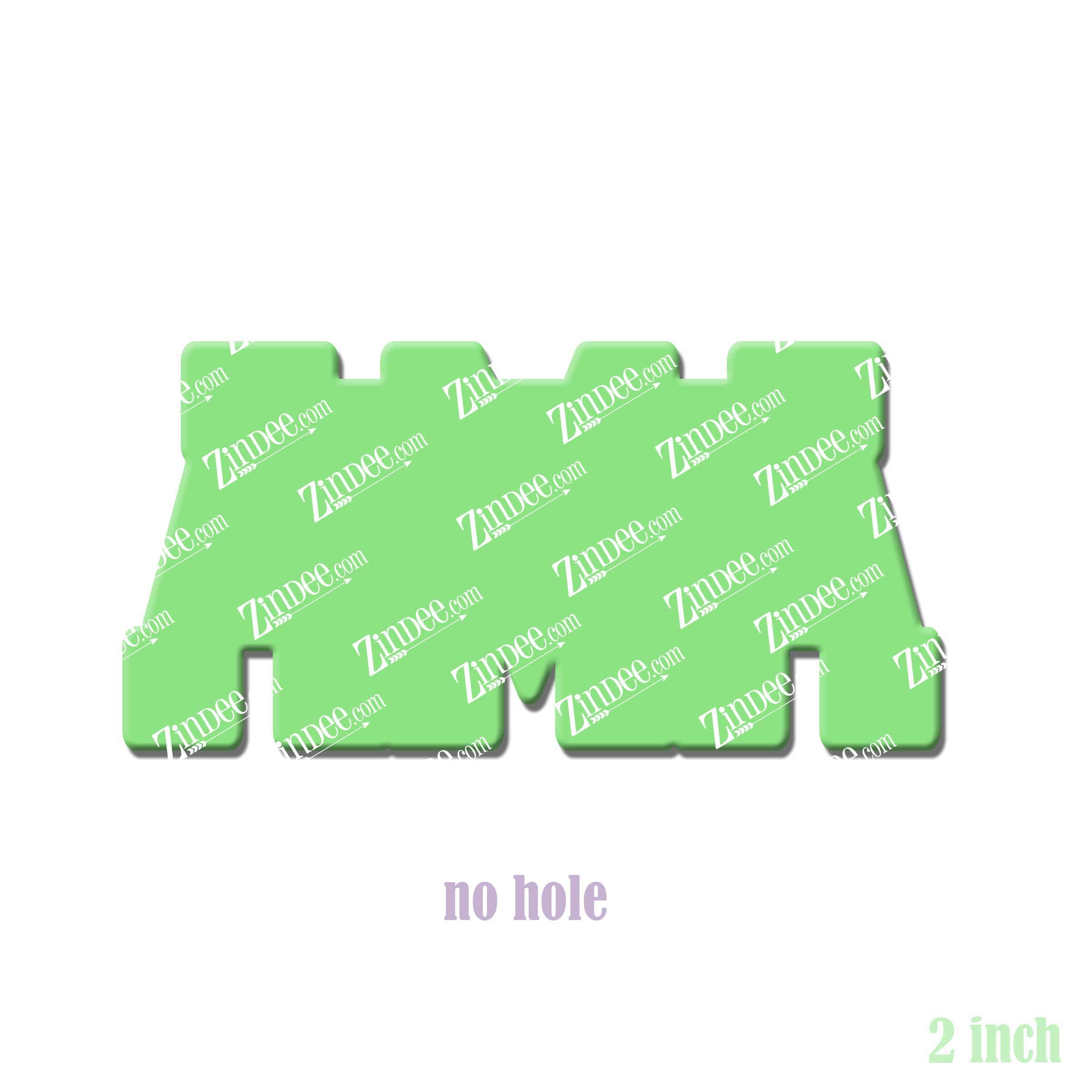 AMA acrylic blank (2 inch) NO HOLE (5 piece minimum)