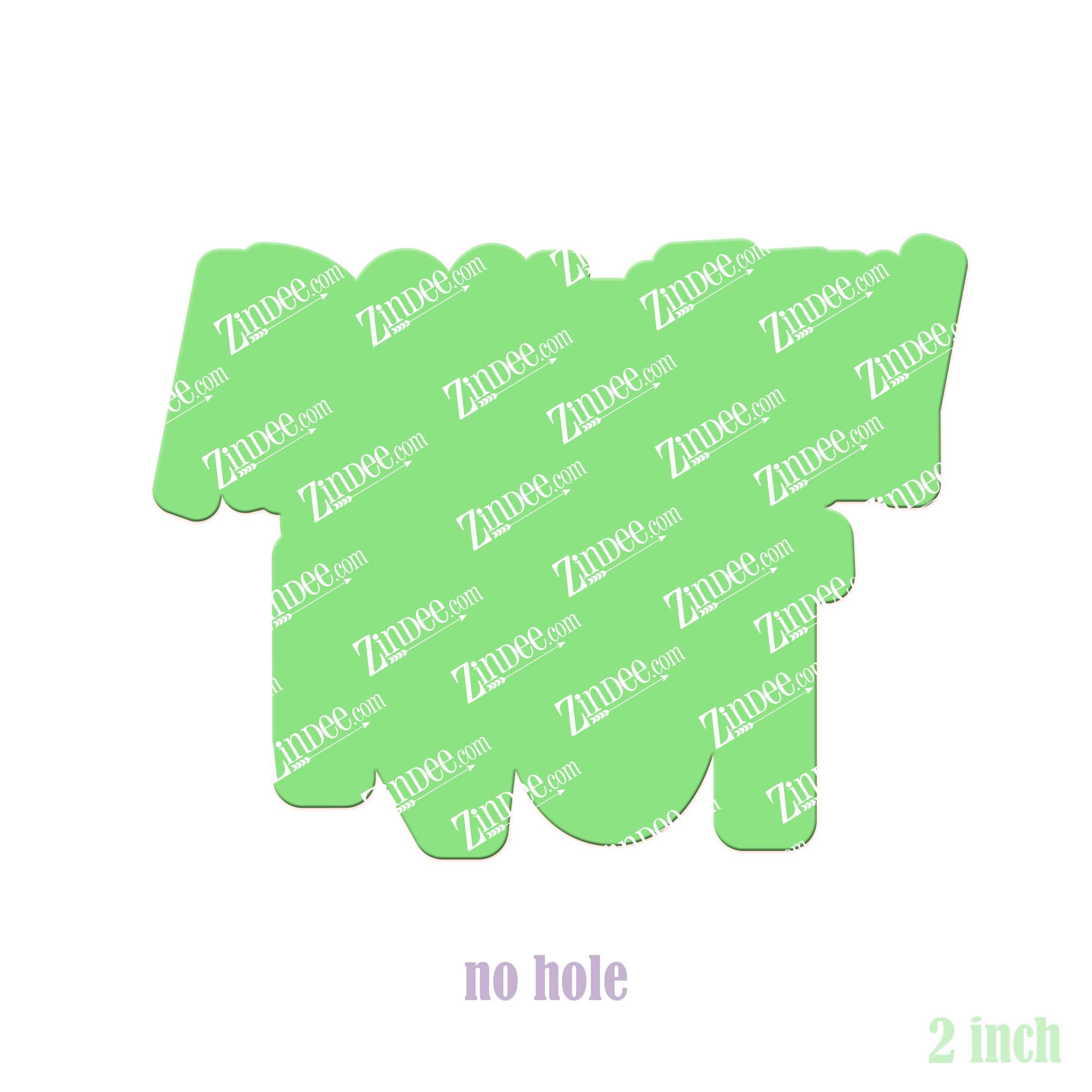 Alternative view of Absolutely Not Acrylic Blank- Sticker- UV DTF (2 inch) NO HOLE