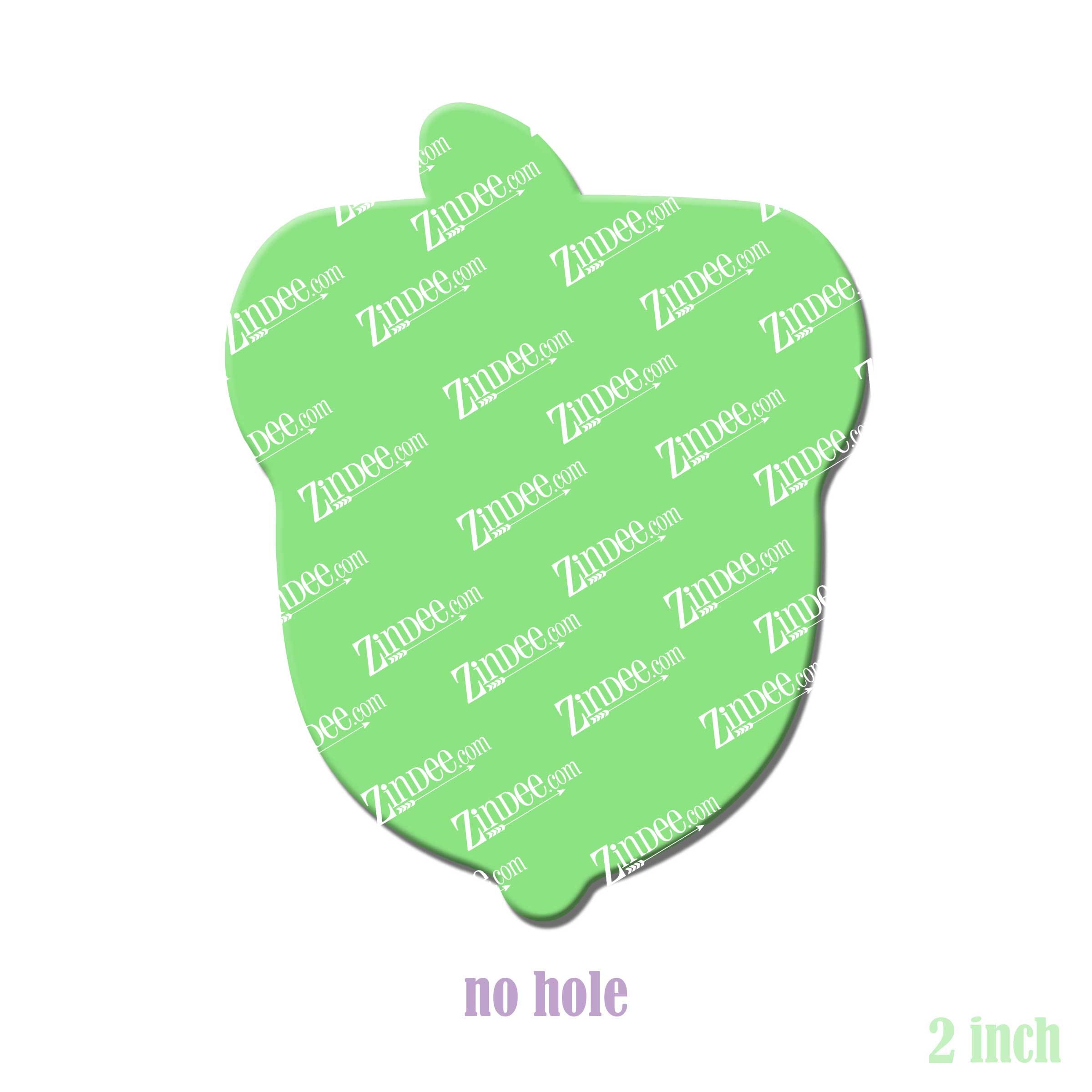 Acorn acrylic blank (2 inch) NO HOLE