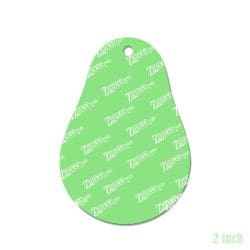 Alternative view of Avocado – Acrylic Keychain Blank (2") | Optional Sticker or UV DTF
