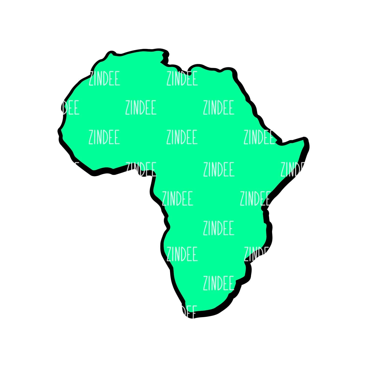 Africa Acrylic Blank- Sticker- UV DTF (3 inch)