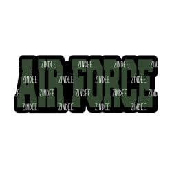 Air Force (word) – Acrylic Badge Reel Blank (2") No Hole | Optional Sticker or UV DTF