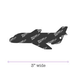 Airplane – Acrylic Keychain Blank (3") | Optional Sticker or UV DTF