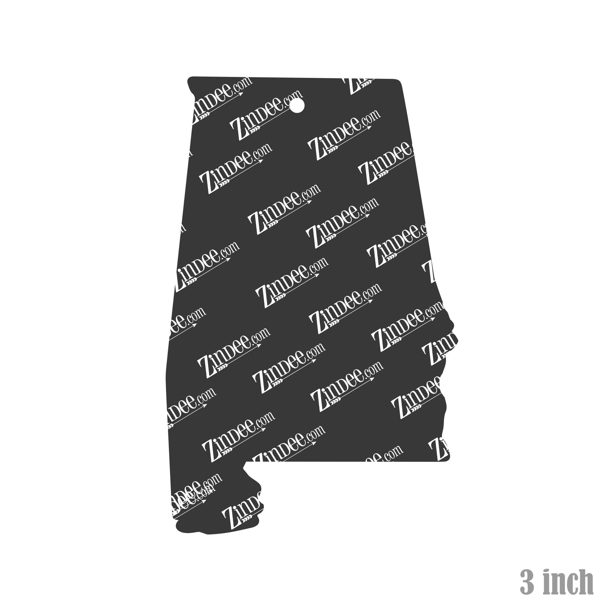 Alternative view of Alabama Acrylic Blank- Sticker- UV DTF (3 inch)