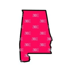 Alabama – Acrylic Keychain Blank (3") | Optional Sticker or UV DTF