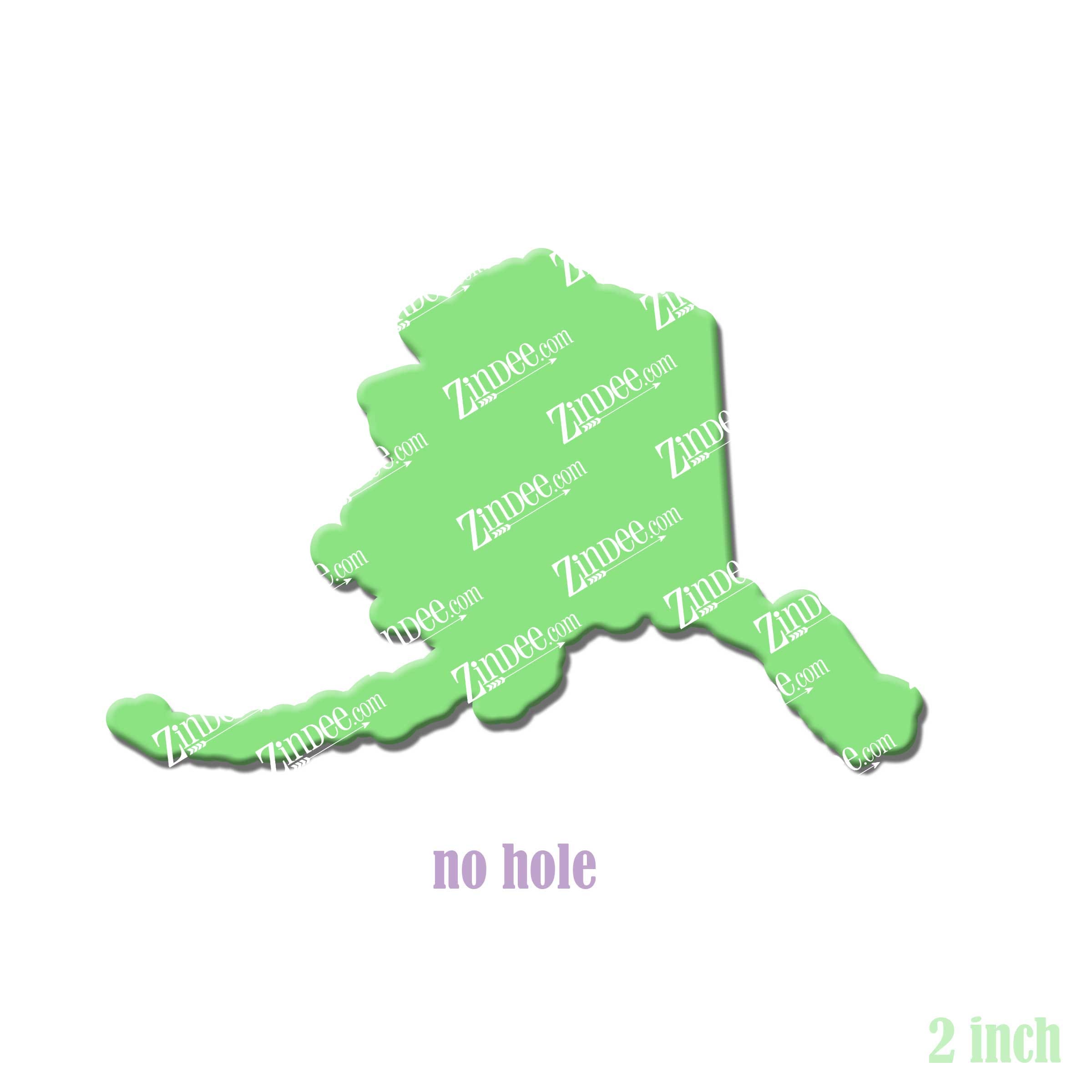 Alternative view of Alaska Acrylic Blank- Sticker- UV DTF (2 inch) NO HOLE