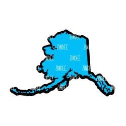Alaska – Acrylic Keychain Blank (3") | Optional Sticker or UV DTF