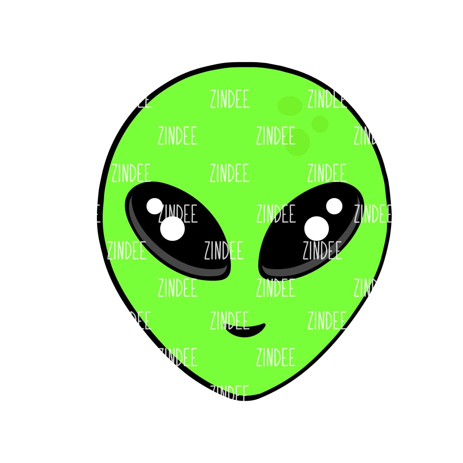 Alien Acrylic Blank- Sticker- UV DTF (2.5 inch)